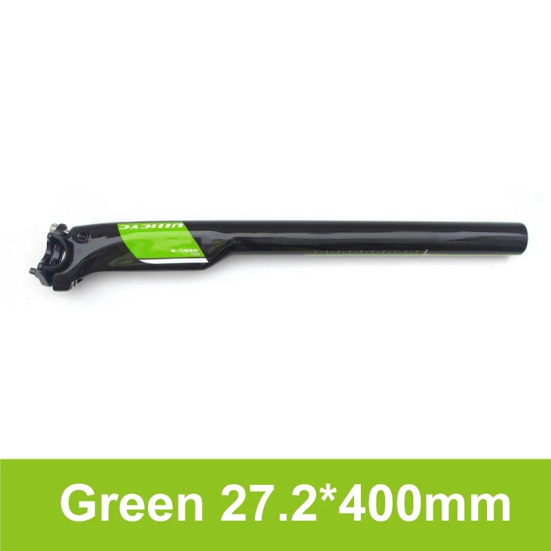 green Ullicyc дорожный велосипед 3 K полный карбоновый windreaver гоночный подседельная, горный карбоновый велосипед стойка для сидения из карбонового волокна индивидуальные ZG816 - Цвет: green