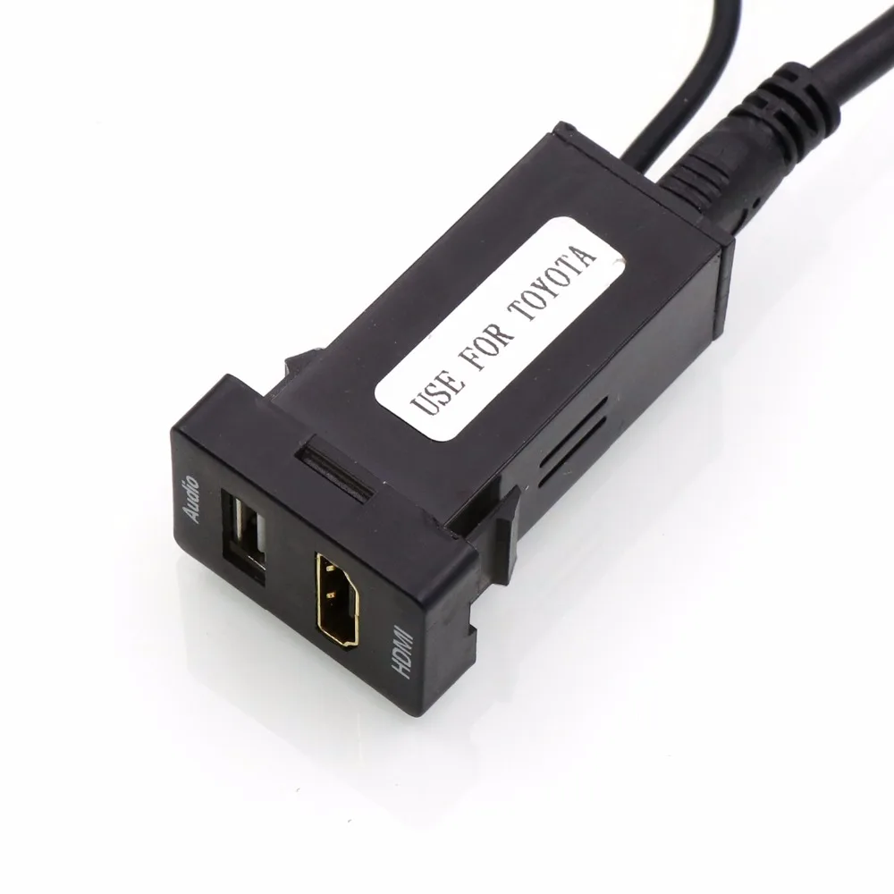 Автомобильное зарядное устройство с аудиовходом USB и разъемом HDMI для TOYOTA Camry Corolla