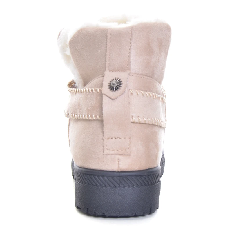 HEE GRAND/2017 Зимние ботильоны женские теплые однотонные модные зимние на платформе