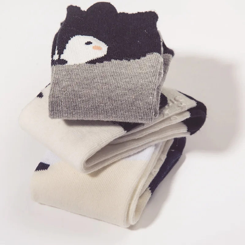 Детские длинные нескользящие носки до колен с резиновой подошвой | Мать и ребенок