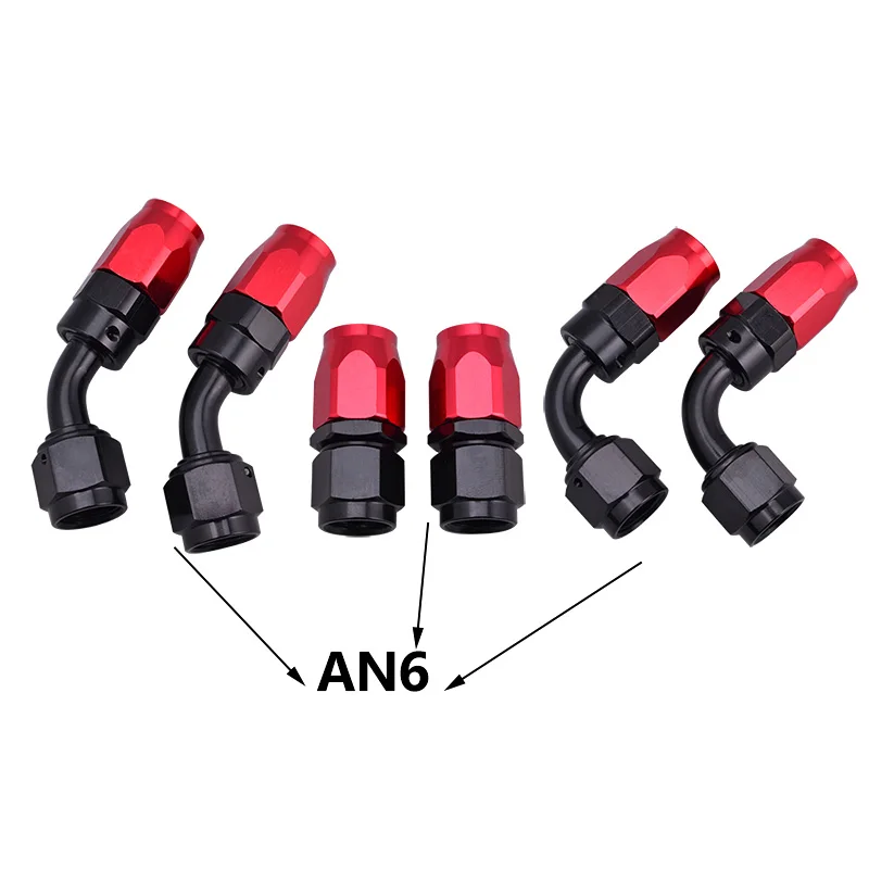 Шланговые переходники evil energy AN6 0/45/90 градусов Алюминиевый шланг для крепления-6AN