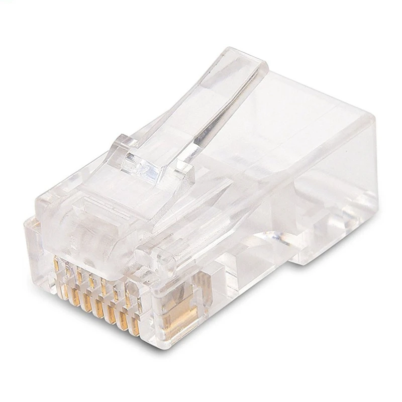 100-Pack Cat 6 RJ45 Модульные вилки для многожильного UTP кабеля | Обустройство дома