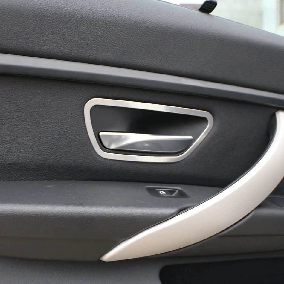 4 шт./компл. нержавеющая сталь Автомобильная крышка внутренней дверной ручки