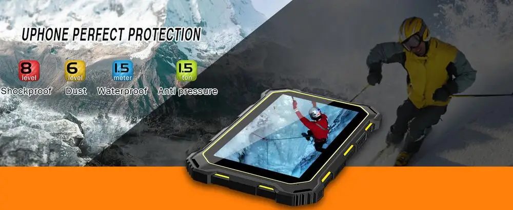 Rungee IP68 Водонепроницаемый Прочный S933L планшетный ПК MTK6735 4G LTE 2 Гб ОЗУ 16 Гб ПЗУ 7000 мАч OTG gps Android 5,1 МП