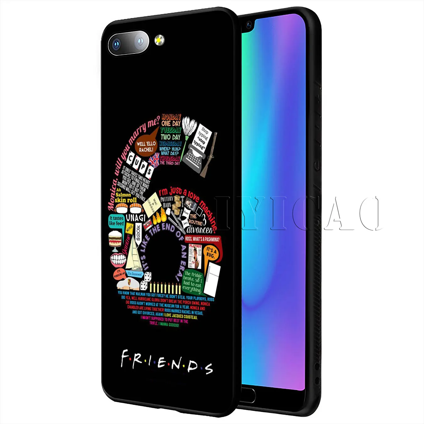 IYICAO ДРУЗЬЯ Сезон ТВ любовь мягкий чехол для huawei P20 Pro P10 P8 P9 P30 Lite Mini 2017 P Smart 2019 крышка
