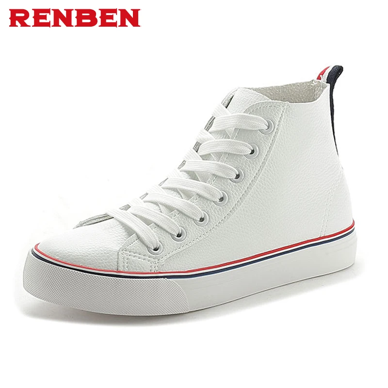 Повседневная обувь Женские кожаные туфли на танкетке со скрытым высоким берцем