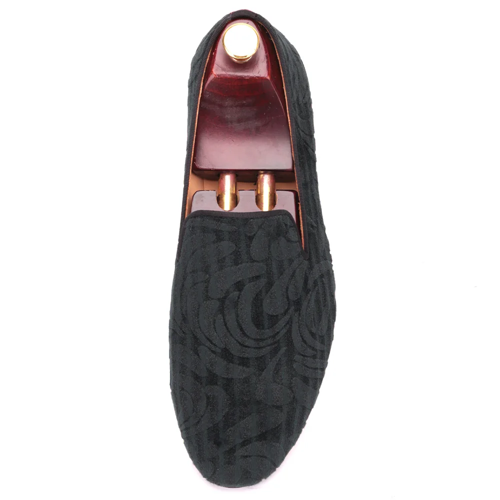 new Handmade crafts men velvet shoes with Paisley printing Party and Banquet luxurious loafers plus size male's flats | Обувь