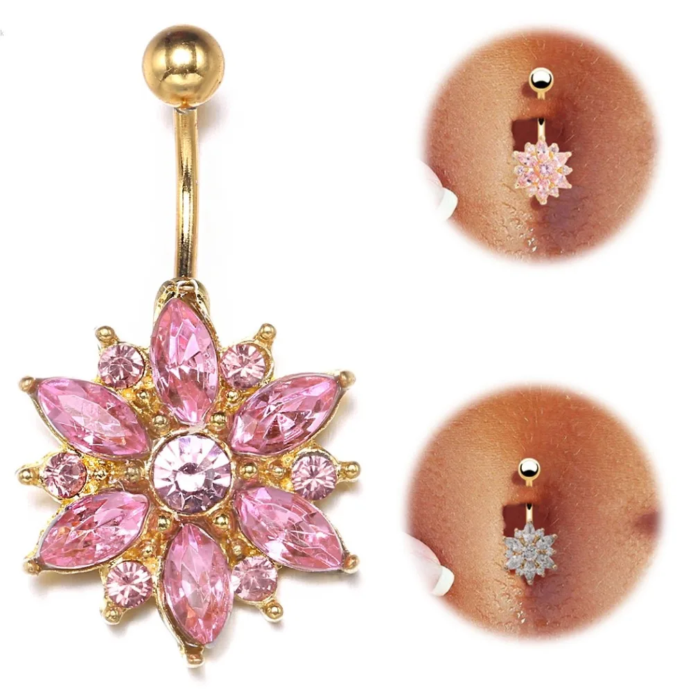 Новый Женский Дамы Сплава Цветочные Смола Горный Хрусталь Декор Сексуальная