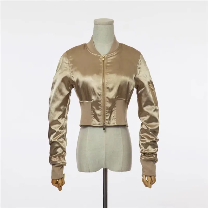 Новая куртка пальто 2018 осень основной куртки Бейсбол Курточка бомбер Для женщин