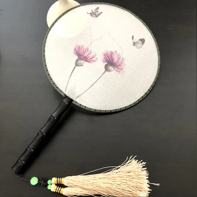 NO.10 DIY шелк тутового шелкопряда незавершенные Сучжоу вышивальные наборы для рукоделия Круглый Вентилятор двухсторонняя Вышивка Цветы Серия веер 1 - Цвет: NO.10