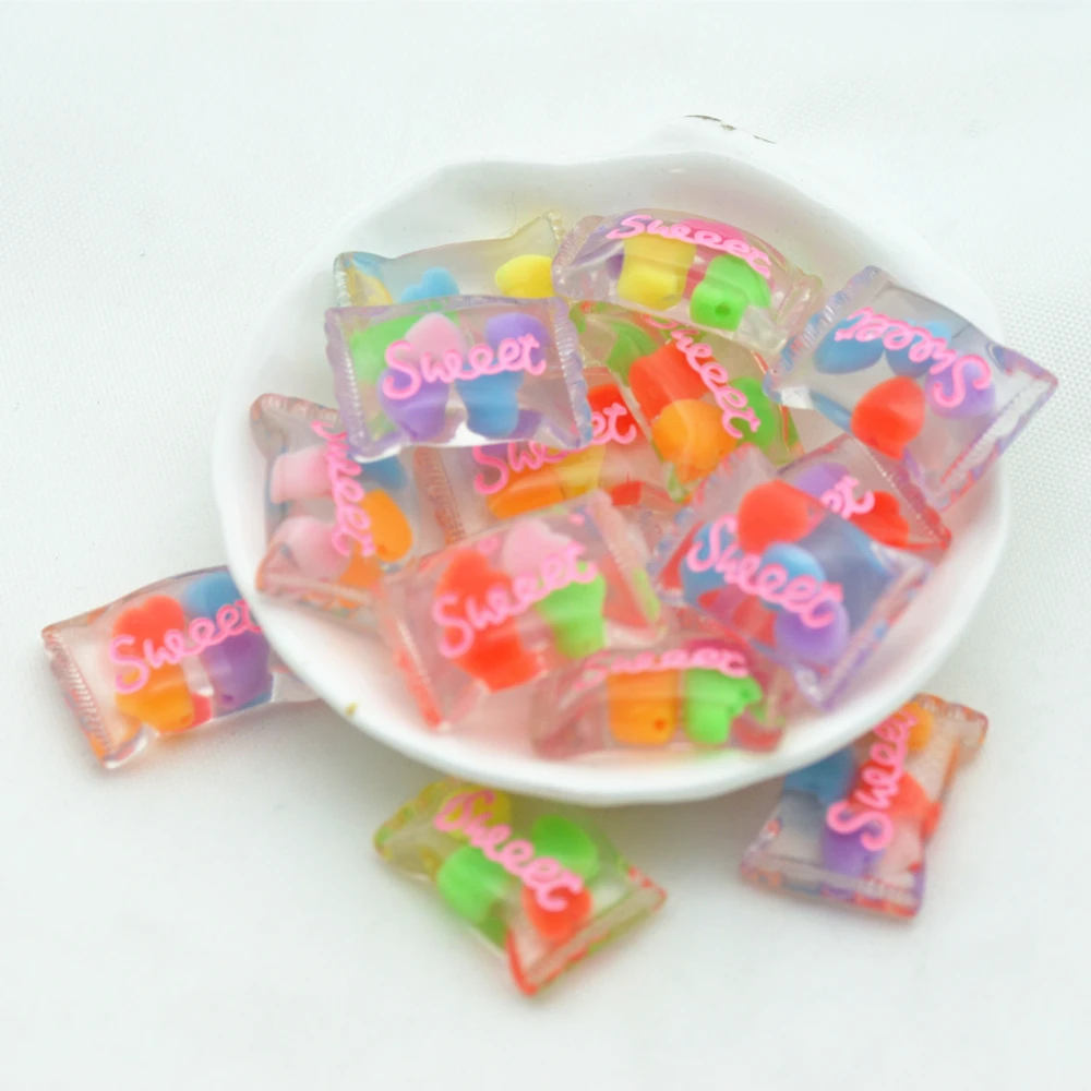 Мм 24*17 мм Kawaii Delish имитация сладостей, DIY Craftting миниатюры, конфеты игрушки, Смола Кабошоны