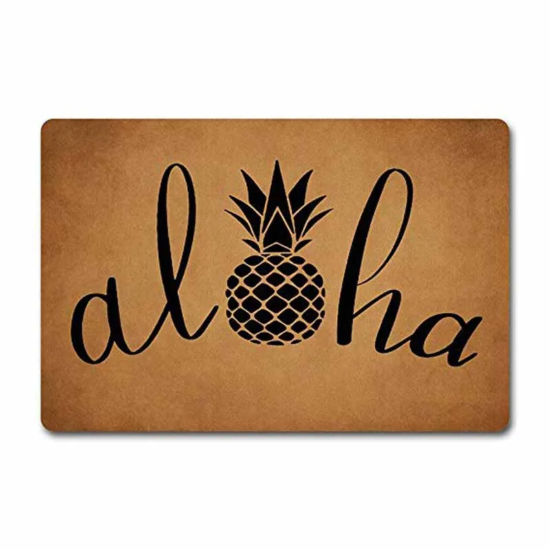 

Custom Decor Mat-Pineapple Welcome Decorative DoEntrance WayDoor Mats Doormat Pineapple Door Mats (23.6 X 15.7 in) Non-Woven F