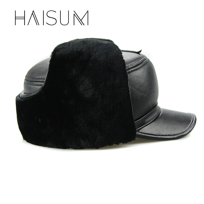 2018 мужские зимние шапки из натуральной кожи бейсбольная кепка для мужчин