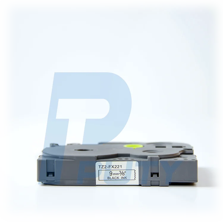 1 шт. Совместимость для Brother Black on White TZe-FX221 TZ-FX221 9 мм ламинированная Этикетка ленты для принтеров Ptouch