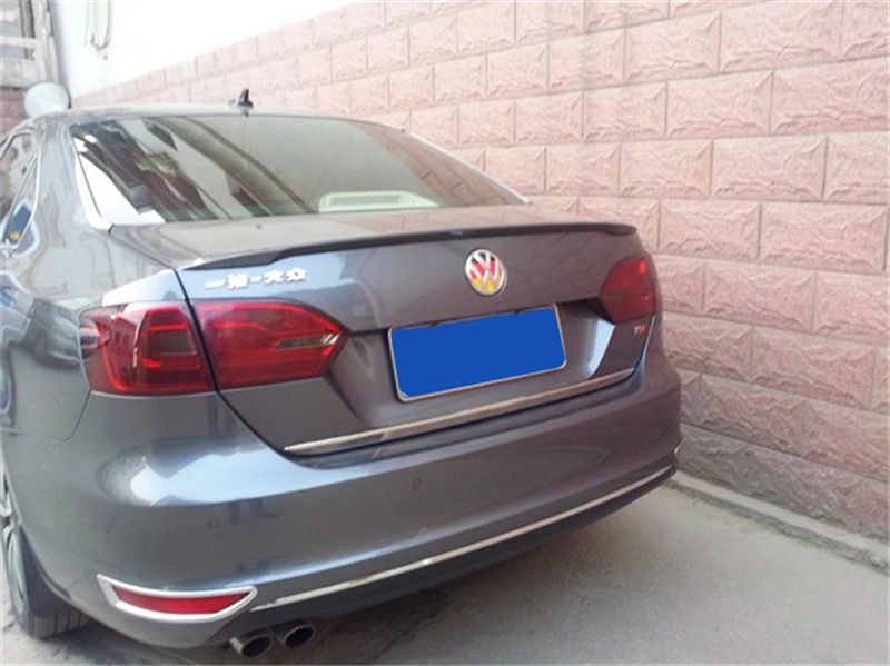 Использовать для Volkswagen Sagitar mk6 спойлер Jetta 2012- год заднее крыло автомобильное украшение с цветом автомобиля переоборудование аксессуара