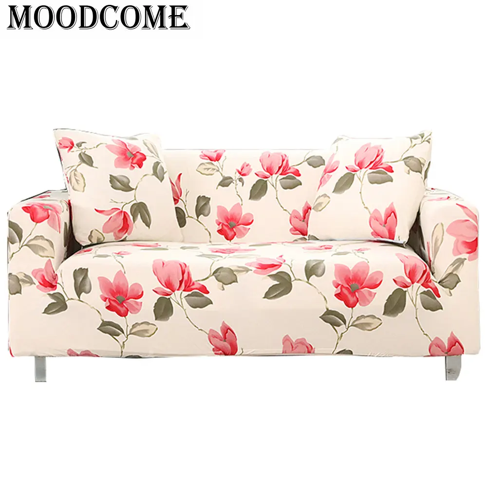 Цветочный розовый чехол для дивана cubre Sofa 3 plazas Чехлы кресел гостиной Прямая