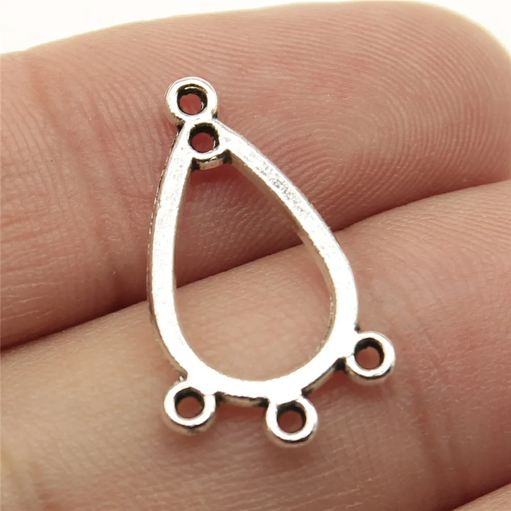 B13548-22x13mm 20 шт./лот, античный серебряный цвет, серьги, соединение, амулеты, ювелирные изделия, сделай сам, серьги, соединитель, амулеты для изготовления сережек - Цвет: B13548-22x13mm