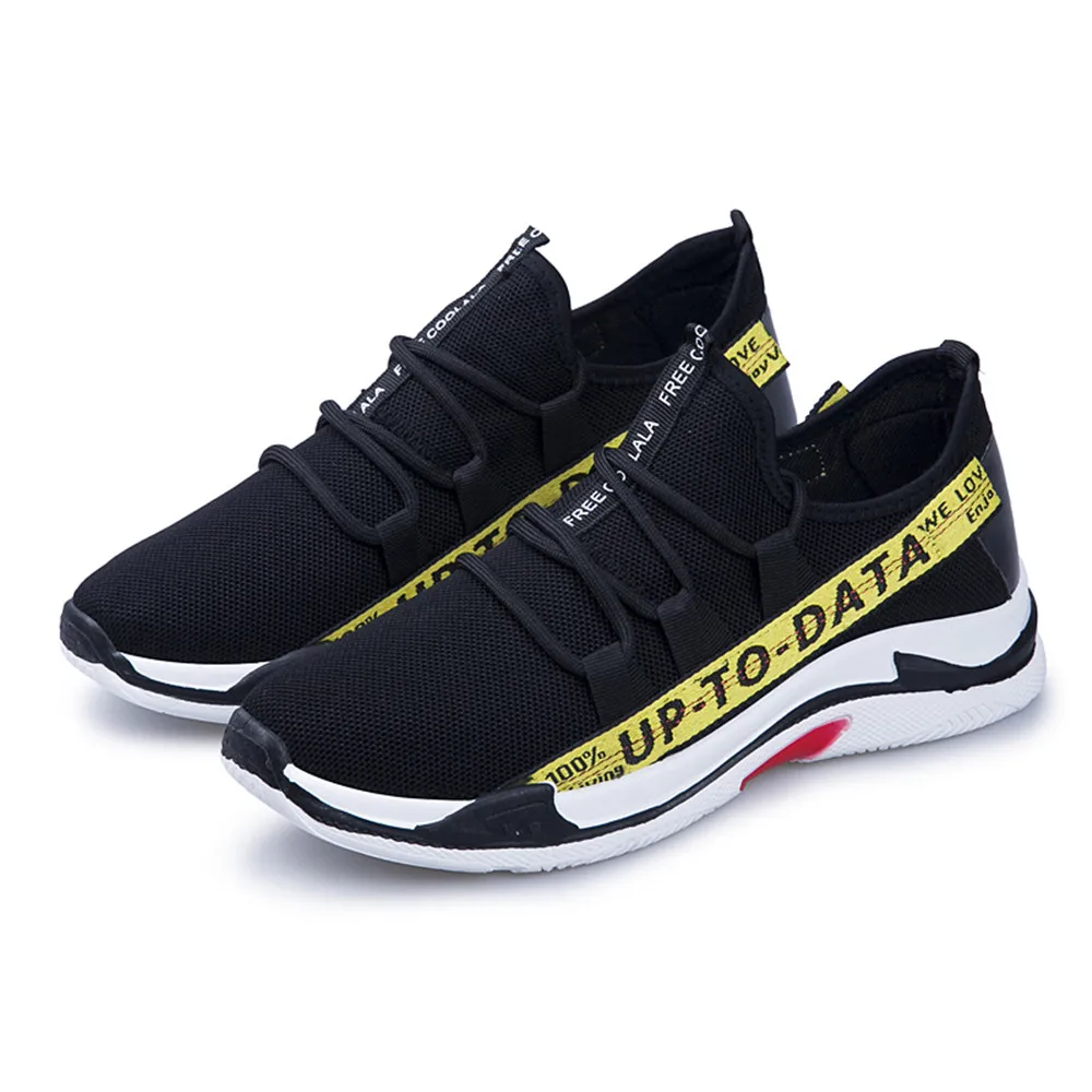 2018 New Causal Shoes Men Lace-up Air Sneakers Fashion High Top Flat Black Quality Hard-wearing Antiskid Man | Обувь