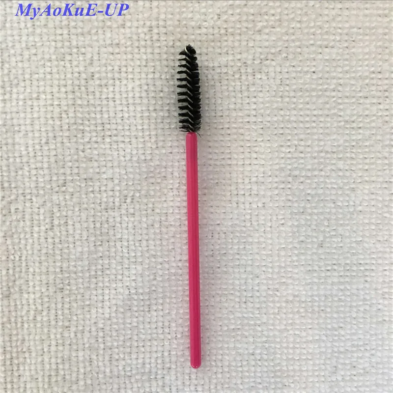 10 rose red black Горячая Распродажа, модные одноразовые палочки для туши, 30 цветов, аппликационные ресницы, кисти для макияжа, 200 шт - Handle Color: 10 rose red black