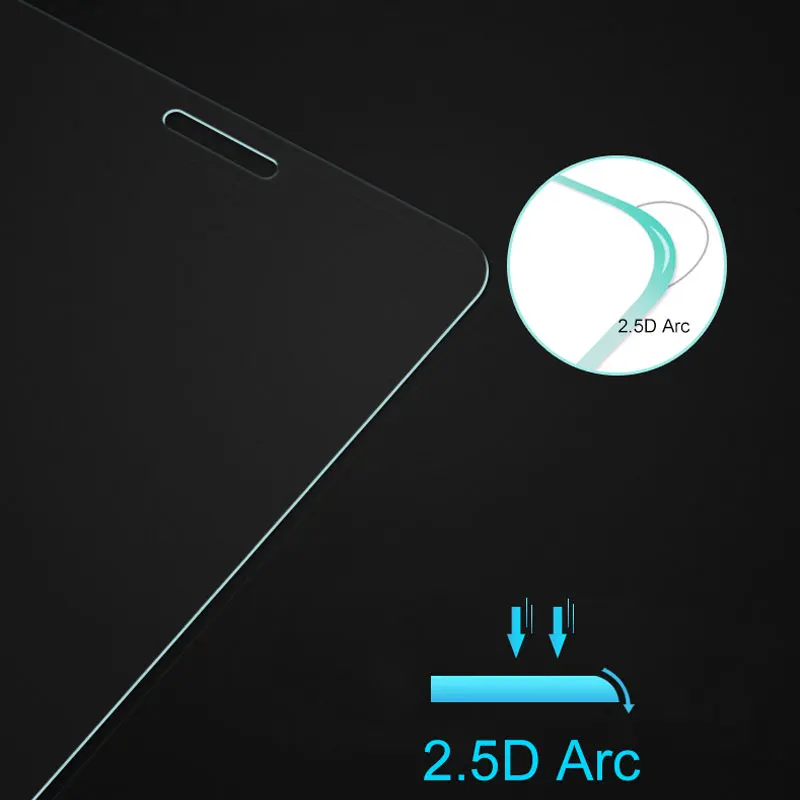 

2pcs Screen protector For Huawei P8 Lite 2017 P9 Lite 2017 Tempered Glass tough package high clear 2.5D Arc 9H hardness