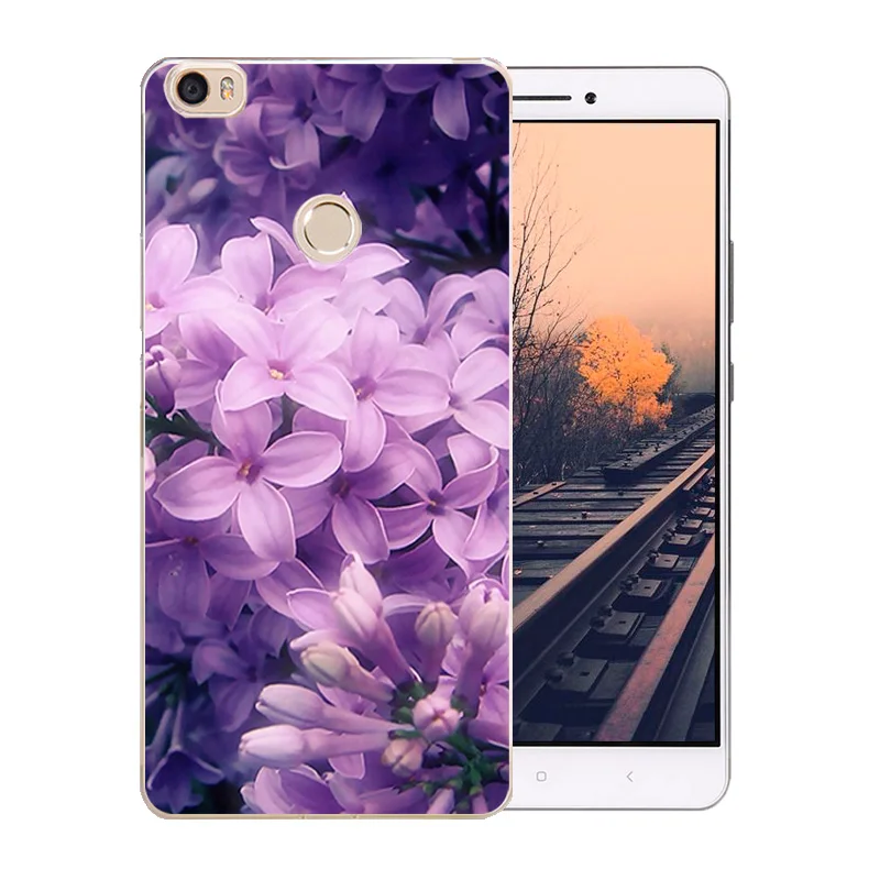 Роскошный гибкий чехол для телефона Xiaomi Mi MAX Pro мягкий из ТПУ с цветущим узором