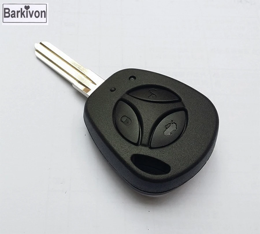 Barkivon 3 сменный Автомобильный ключ с тремя кнопками для Lada Priora Kalina Uncut Blade авто пустой чехол для дистанционного ключа крышка Fob