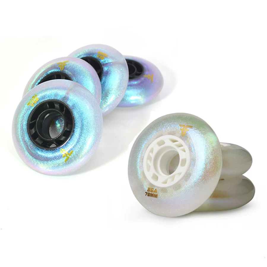 Роликовые коньки Starry Sky & Galaxy раздвижные устойчивые к катанию на колесах 86A Slalom 72 76