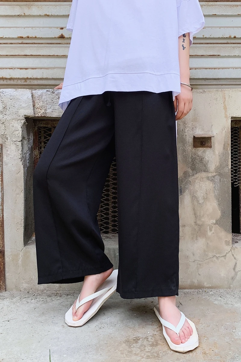 S-XL! Новые темные мужские свободные прямые брюки-труба повседневные брюки для