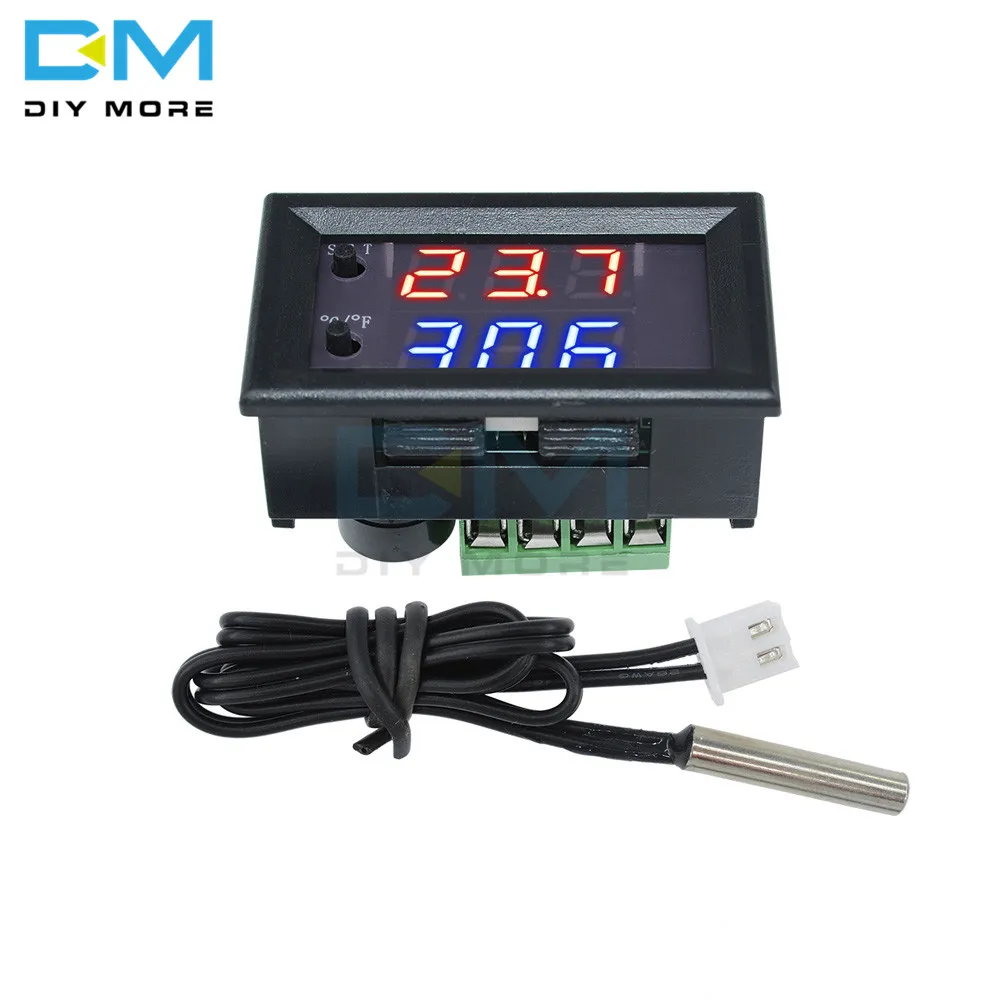 СВЕТОДИОДНЫЙ цифровой термостат W1209WK W1209 WK DC 12V с контролем температуры термометр