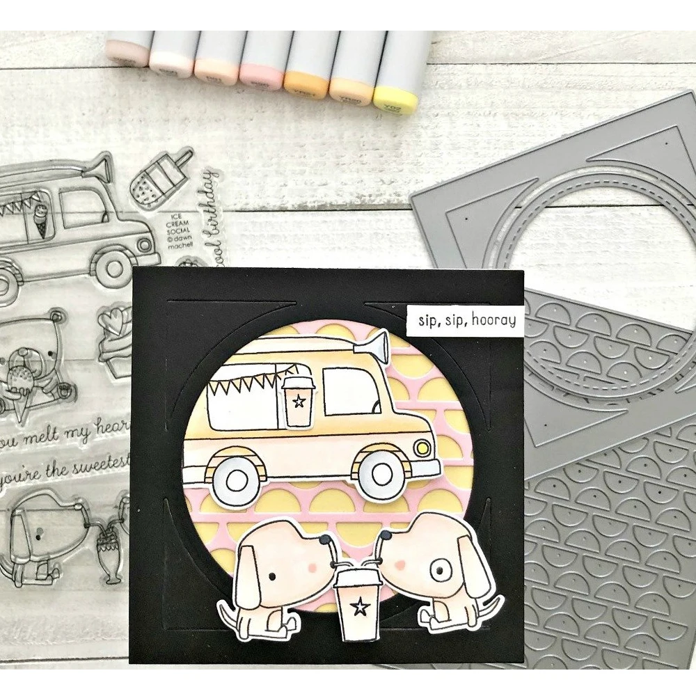 Трафареты для скрапбукинга с квадратными кругами фотоальбом декоративным