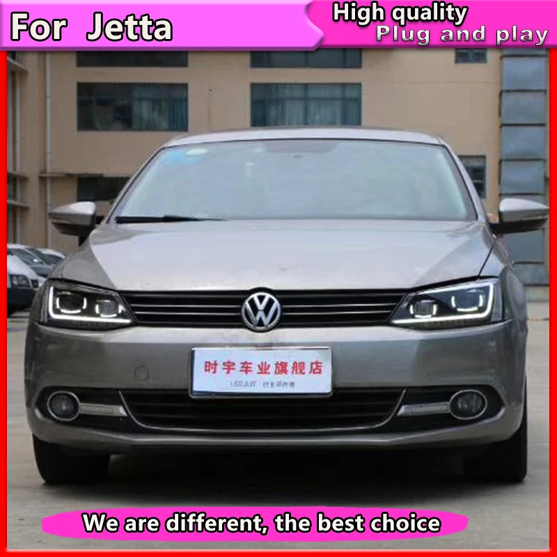 

Car Styling For new VW Jetta 2011-2017 LED headlight LED DRL+dynamic turn signal+led high beam low beam HID bi-Xenon lens