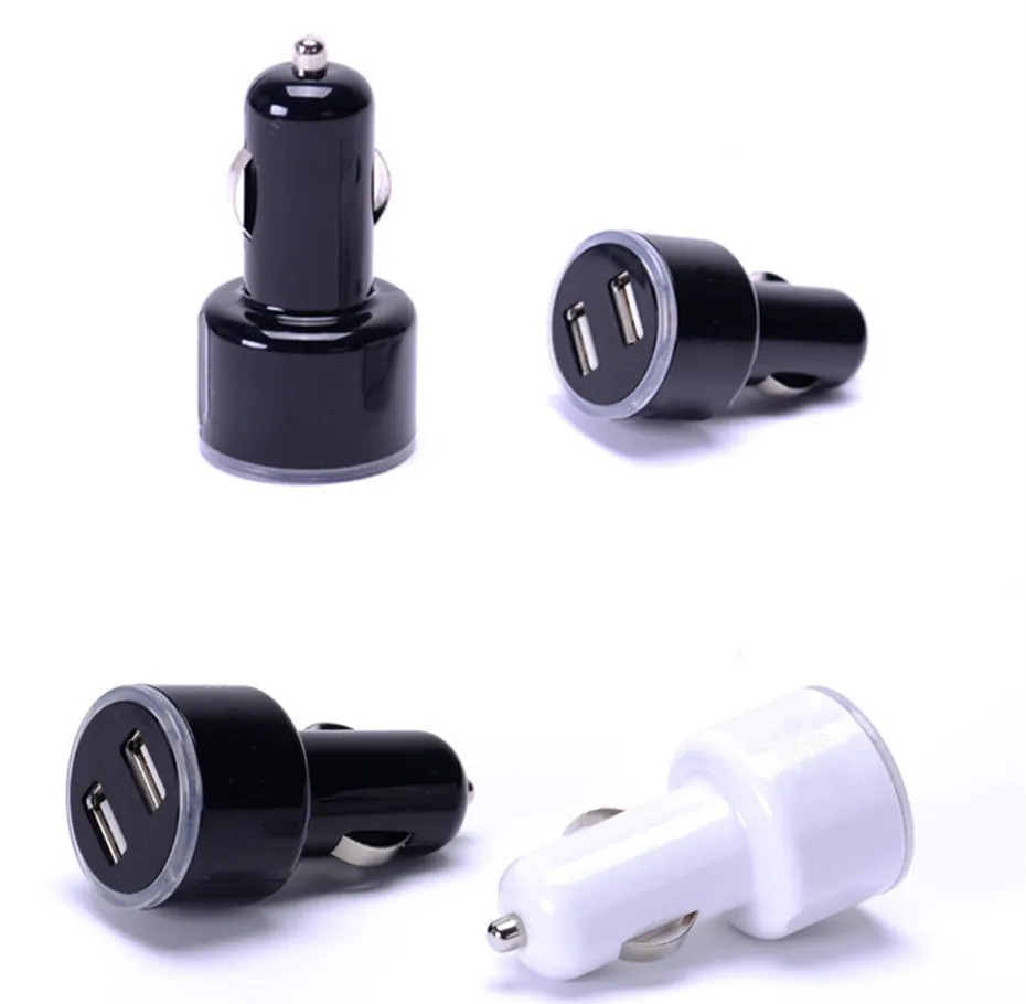 100 шт. автомобильное зарядное устройство с двумя USB портами|dual usb|dual charger usbcharger usb |