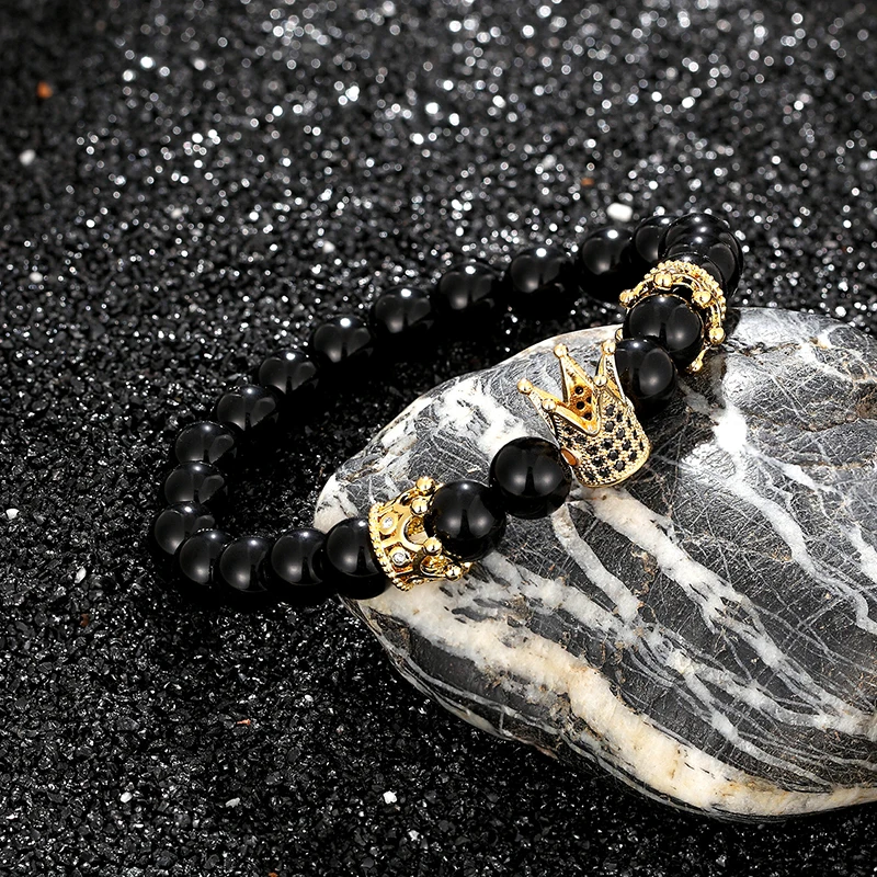 JAAFAR 2019 новый модный бренд браслет с шармом короной двойная корона charm кубический