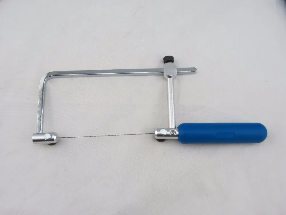 Asb400 Gemstone Adjustable Saw Frame Gold Metal Cutting Bow Jewelry Dental Tools Vallorbe Glardon Cutting Blade