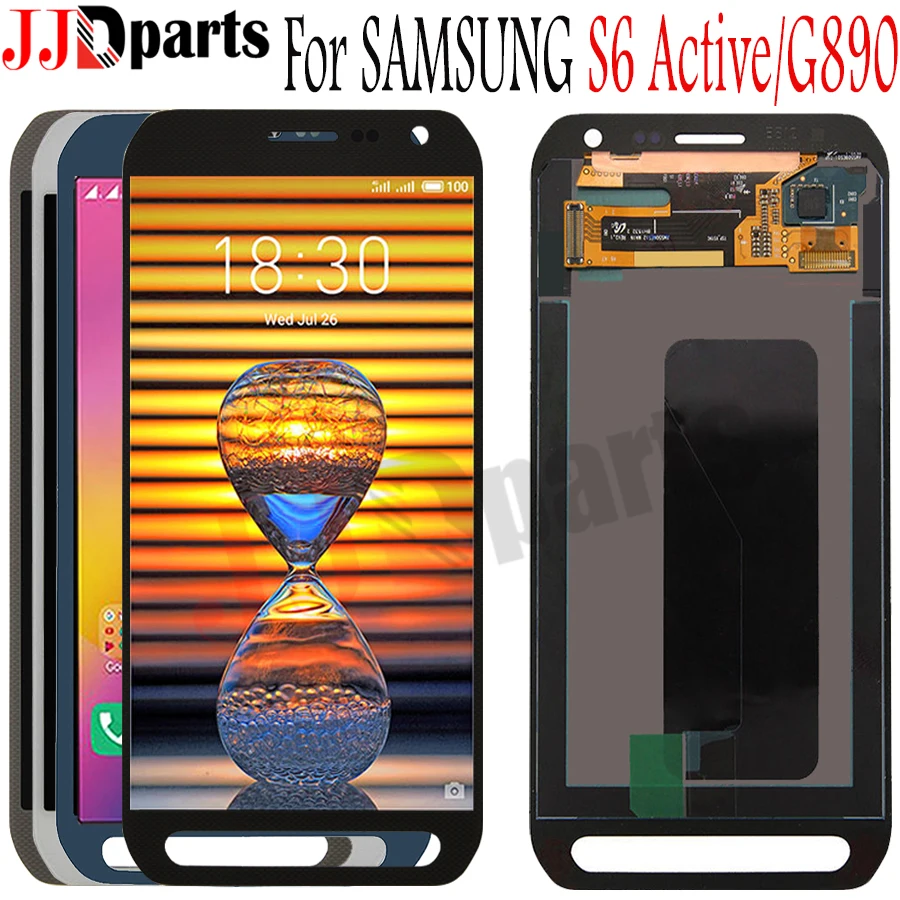 100% протестированный для SAMSUNG GALAXY S6 Active G890 ЖК дисплей кодирующий преобразователь