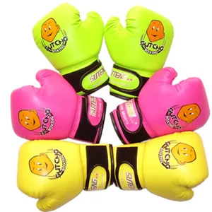 Детские Боксерские перчатки Suteng, яркие цвета, для мальчиков и девочек 2-10 лет