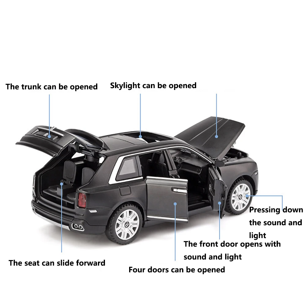 1:32 Rolls Royce Musical Lighting Machine Diecasts Toy Vehicles Hot Wheel Car Model With Car Hot Wheel Doors Can Be Opened Toy