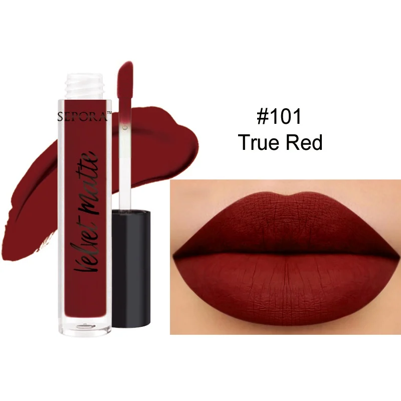 A1 Natural Liquid Lipstick Cosmetics Lips Gloss Long Lasting Lips Colors Matte Lipstick Makeup Pigment - Цвет: A1