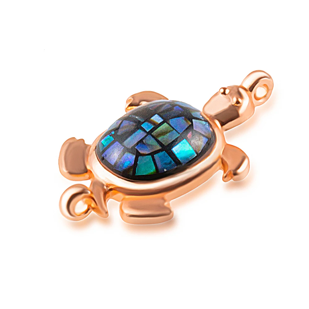 CZ Циркон Черепаховые подвески для изготовления ювелирных изделий Многослойный браслет из натуральной раковины DIY медные аксессуары Никель на.