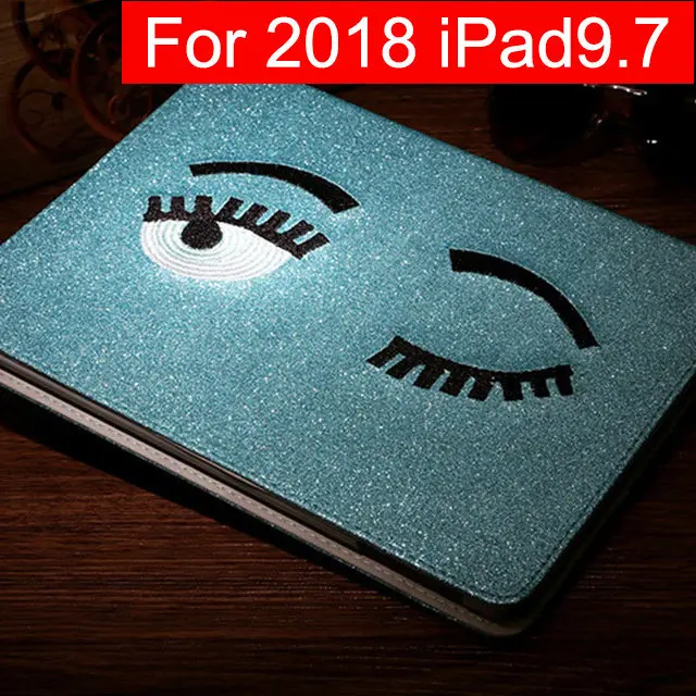 Blue5 for 2018 ip9.7 XMXCZKJ милые блестящие чехол для iPad 2/3/4 Air Air2 9,7 мини, на возраст 1, 2, 3, 4, чехол-книжка смарт-чехол из полиуретановой кожи чехол и функцией автоматической блокировки и разблокировки - Цвет: Blue5 for 2018 ip9.7