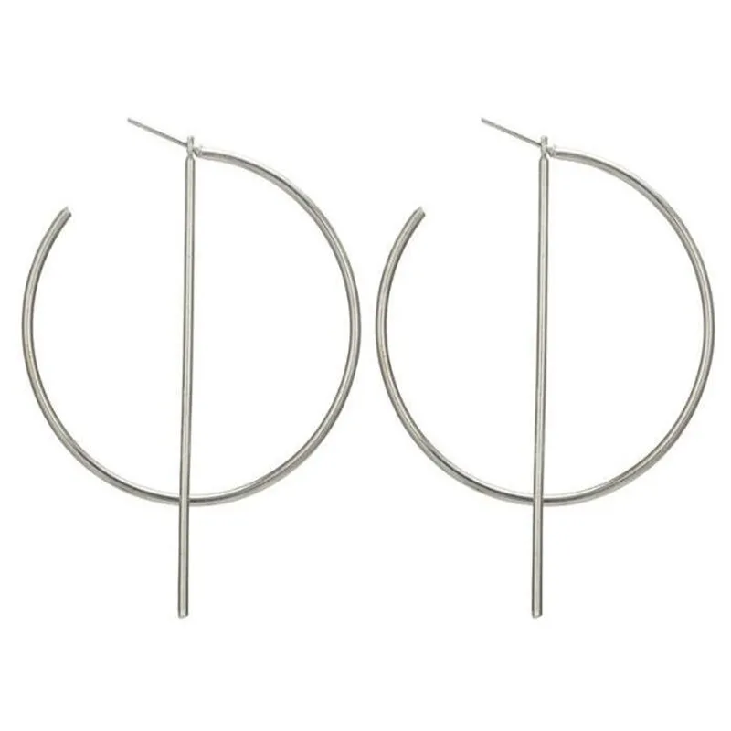 Женские серьги-кольца с планкой серьги-манжеты женская мода 2019 подарки для