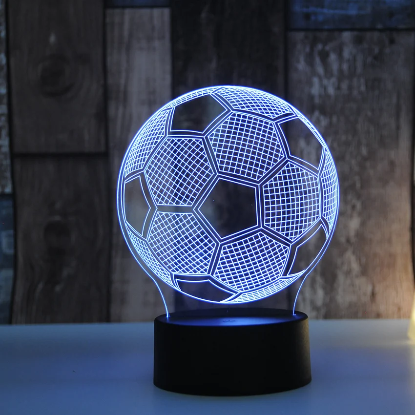 Footall футбол Mixcolor 3D цветная лампа USB Освещение Сенсорная база детские игрушки