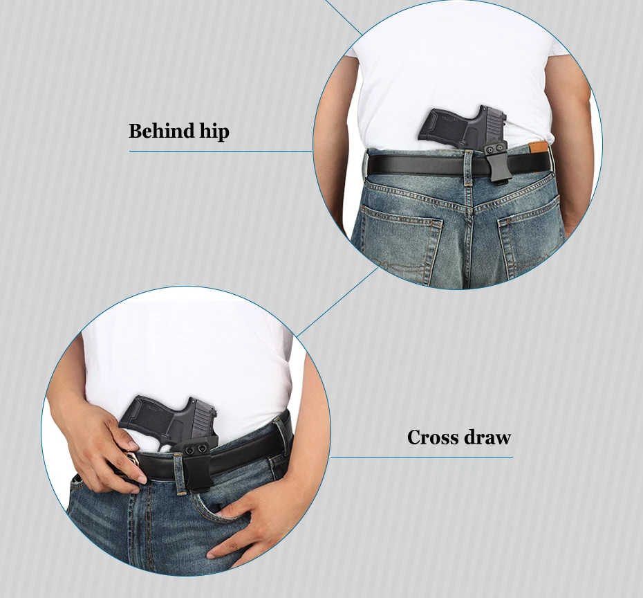 Vapanda Охота Kydex кобура черный пистолет кобура для Sig Sauer P365 IWB скрытые аксессуары для переноски Kydex кобуры