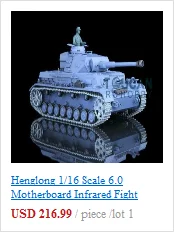 2,4 г Henglong 1/16 масштаб 6,0 инфракрасный боевой пластик немецкий Panzer IV F2 RTR радиоуправляемая модель танка 3859