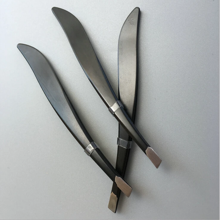 Professional нержавеющая сталь пинцет наклонный наконечник точность щипцы для бровей