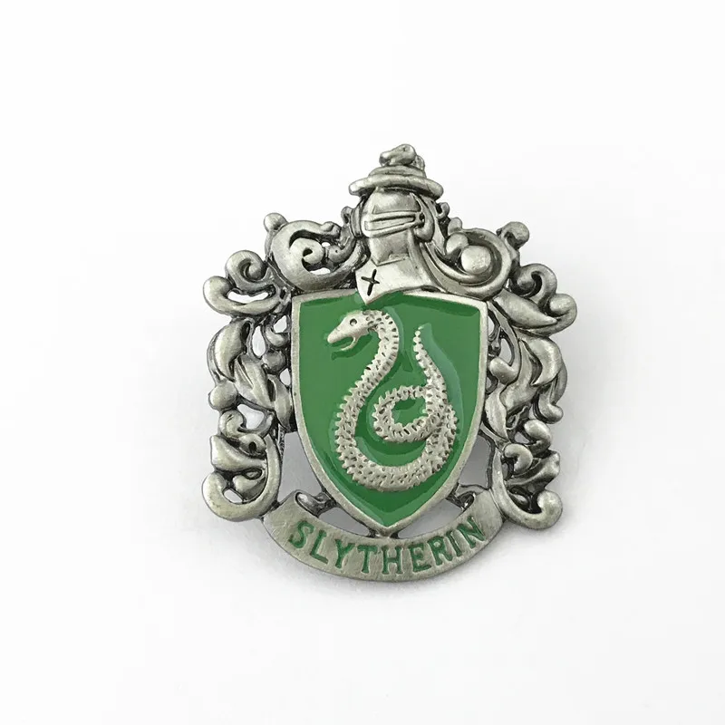 

FANTASY UNIVERSE Movie HP Charm Brooch Snake Pattern Antique Brass Metal Jewelry Women/Boy Gift