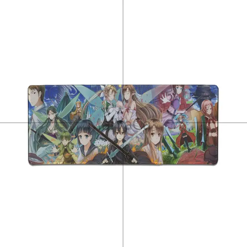 Lock Edge 30x80cm Maiyaca Sword Art онлайн SAO обои большой игровой коврик для мыши Коврик для мыши для ноутбука компьютерная клавиатура Коврик для настольной панели - Цвет: Lock Edge 30x80cm