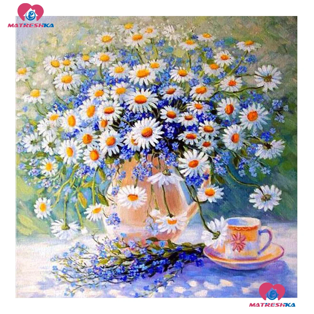 Full Square/Round Diamond Painting Flowers Picture Of Rhinestones Embroidery Sale Handicraft Art Mosaic Home Decor | Дом и сад