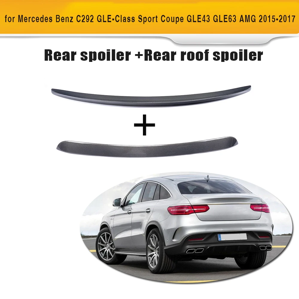 Стикер GLE Class из углеродного волокна для заднего крыша крыла багажника спойлер