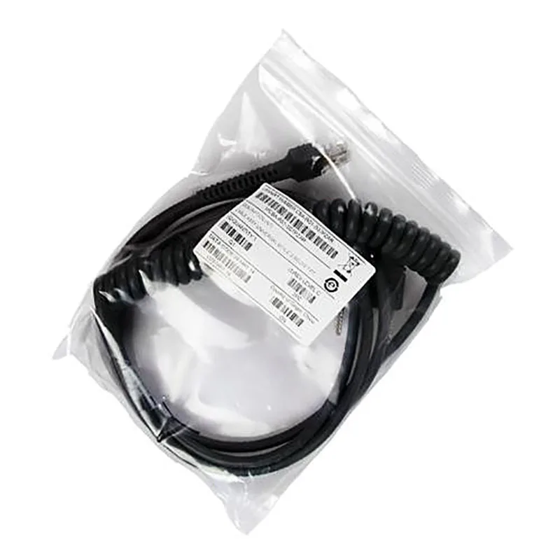 Новый LS2208 Сканер 3 м RS232 Com спиральный кабель для Motorola Symbol LS4208 DS6708 Li2208 считыватель